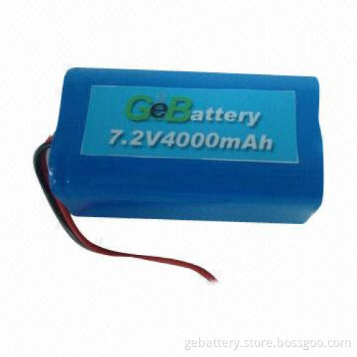 Lithium-ion Battery Pack with 7.4V Voltage and 4,000mAh Capacity